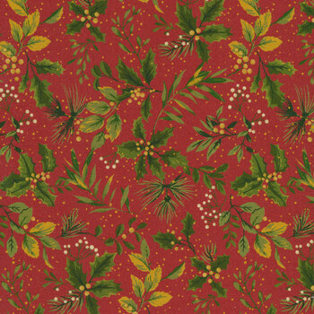 Holiday Foliage R210218-RED by Marcus Fabrics, Image