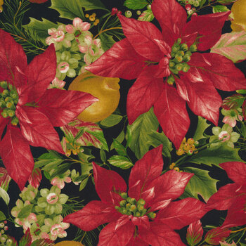 Holiday Foliage R210217-BLACK by Marcus Fabrics, Image