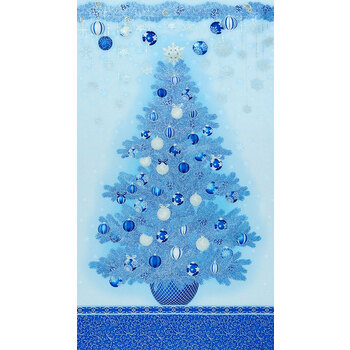 Holiday Flourish 15 20779-4 Blue by Robert Kaufman Fabrics, Image