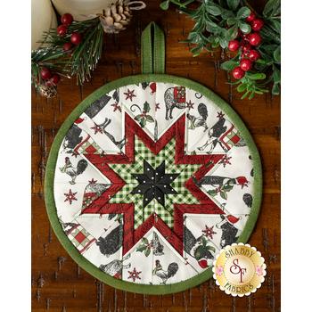  Folded Star Hot Pad Kit - Homegrown Holidays, Image