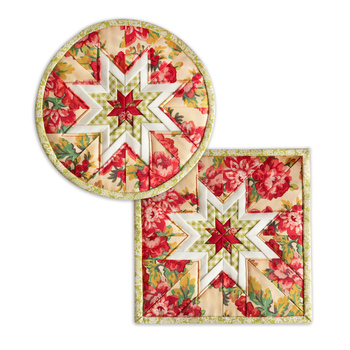  Folded Star Hot Pad Kit - Round OR Squared - Sweet Beginnings, Image