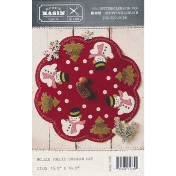 Rollie Pollie Snowman Mat Pattern, Image