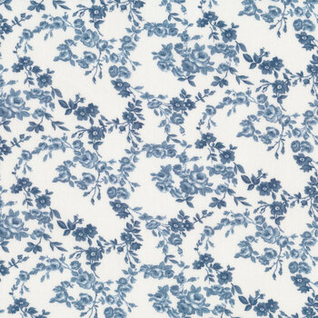 Nantucket Summer 55263-24 Cream Blue by Camille Roskelley for Moda Fabrics, Image