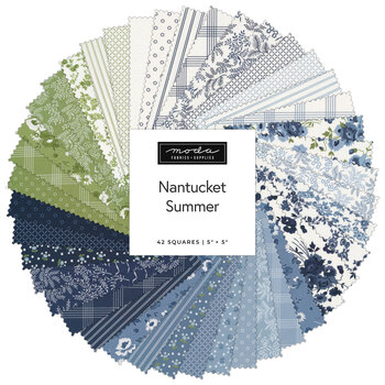 Nantucket Summer  Charm Pack by Camille Roskelley for Moda Fabrics - RESERVE, Image