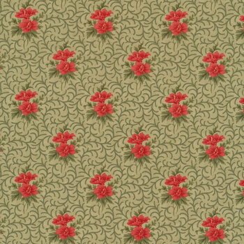 Poinsettia Plaza 44295-13 Sage by 3 Sisters for Moda Fabrics, Image