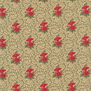 Poinsettia Plaza 44295-21 Parchment by 3 Sisters for Moda Fabrics, Image