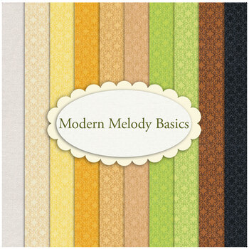 Modern Melody Basics  10 FQ Set by Henry Glass Fabrics, Image