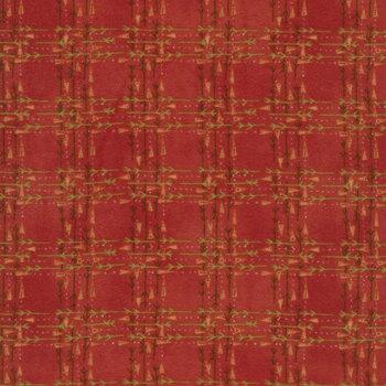 Let It Snow 2879F-88 Red by Janet Rae Nesbitt for Henry Glass Fabrics, Image