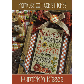 Pumpkin Kisses Cross Stitch Pattern, Image