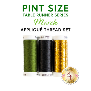  Pint Size Table Runner Series - March - 3pc Thread Set