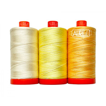 Aurifil Color Builder 3pc Set - Golden Trumpet, Image