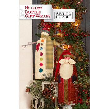 Holiday Bottle Gift Wraps Pattern