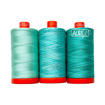 Aurifil Color Builder 3pc Set - Jade Vine