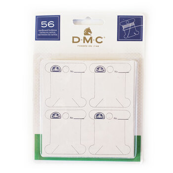 DMC Cardboard Floss Bobbins - 56ct, Image