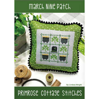 March Nine Patch Cross Stitch Pattern, Image