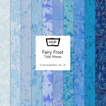 Fairy Frost  10 FQ Set - Tidal Wave Set by Michael Miller Fabrics, Image