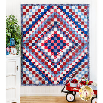  Trip Around The World Quilt Kit - Star Spangled, Image