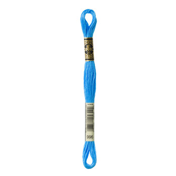 DMC 996 Medium Electric Blue - 6 Strand Embroidery Floss, Image