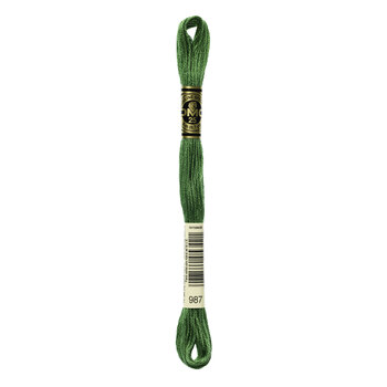 DMC 987 Dark Forest Green - 6 Strand Embroidery Floss