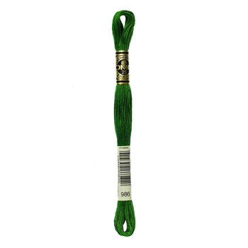 DMC 986 Very Dark Forest Green - 6 Strand Embroidery Floss