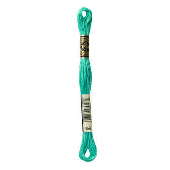 DMC 959 Medium Sea Green - 6 Strand Embroidery Floss, Image