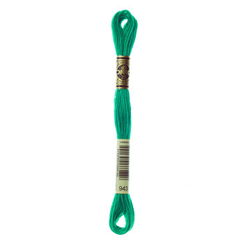 DMC 943 Medium Aquamarine - 6 Strand Embroidery Floss