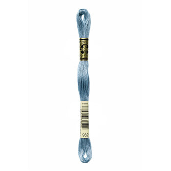 DMC 932 Light Antique Blue - 6 Strand Embroidery Floss, Image