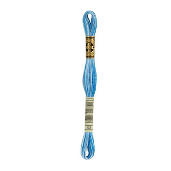 DMC 93 Variegated Cornflower Blue - 6 Strand Embroidery Floss, Image