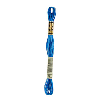 DMC 121 Variegated Delft Blue - 6 Strand Embroidery Floss, Image