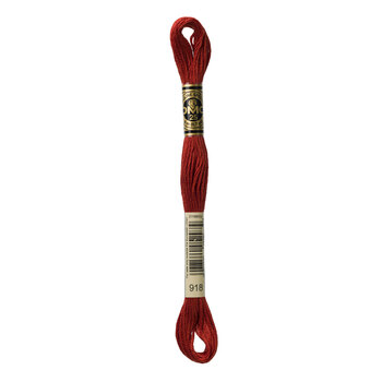 DMC 918 Dark Red Copper - 6 Strand Embroidery Floss, Image