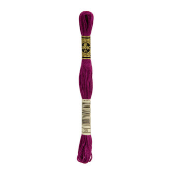 DMC 35 Very Dark Fuchsia - 6 Strand Embroidery Floss, Image