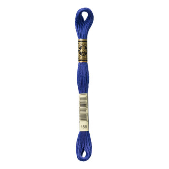 DMC 158 Medium Very Dark Cornflower Blue - 6 Strand Embroidery Floss