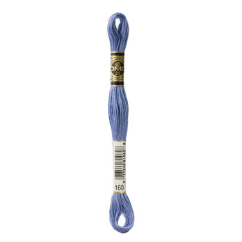 DMC 160 Medium Gray Blue - 6 Strand Embroidery Floss, Image