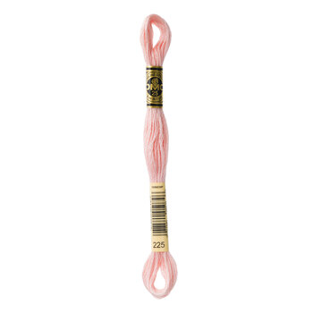 DMC 225 Ultra Very Light Shell Pink - 6 Strand Embroidery Floss, Image