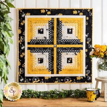 SAMPLE - Log Cabin Wall Hanging - Honey Bee