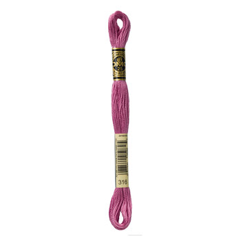 DMC 316 Medium Antique Mauve - 6 Strand Embroidery Floss