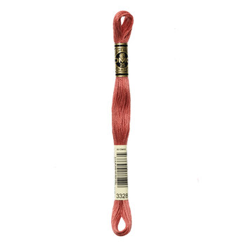 DMC 3328 Dark Salmon - 6 Strand Embroidery Floss, Image