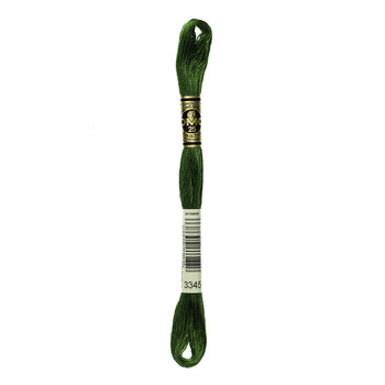 DMC 3345 Dark Hunter Green - 6 Strand Embroidery Floss