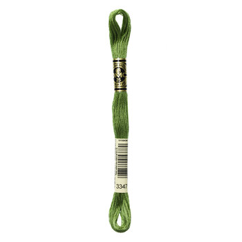 DMC 3347 Medium Yellow Green - 6 Strand Embroidery Floss, Image