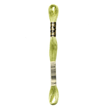 DMC 3348 Light Yellow Green - 6 Strand Embroidery Floss