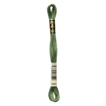 DMC 3363 Medium Pine Green - 6 Strand Embroidery Floss, Image