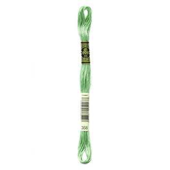 DMC 368 Light Pistachio Green - 6 Strand Embroidery Floss, Image