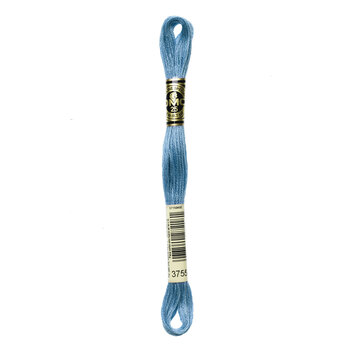 DMC 3755 Bright Blue - 6 Strand Embroidery Floss, Image