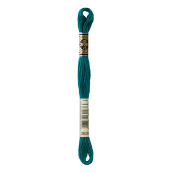 DMC 3809 Very Dark Turquoise - 6 Strand Embroidery Floss, Image