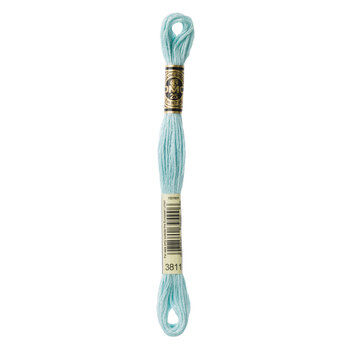 DMC 3811 Very Light Turquoise - 6 Strand Embroidery Floss, Image