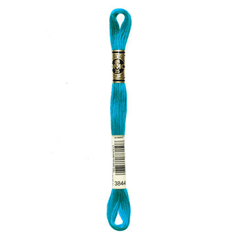 DMC 3844 Dark Bright Turquoise - 6 Strand Embroidery Floss, Image