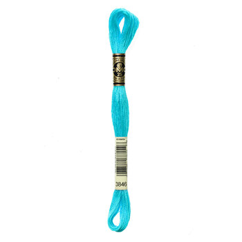 DMC 3846 Light Bright Turquoise - 6 Strand Embroidery Floss, Image