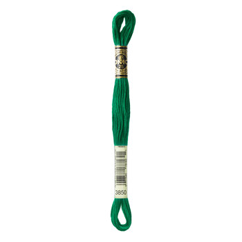 DMC 3850 Dark Bright Green - 6 Strand Embroidery Floss, Image