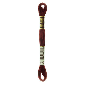 DMC 3857 Dark Rosewood - 6 Strand Embroidery Floss, Image