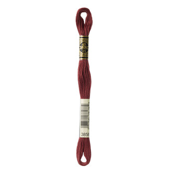 DMC 3858 Medium Rosewood - 6 Strand Embroidery Floss, Image